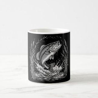 Bassfiske Älskare Present Fiskarens Gåva Kaffemugg