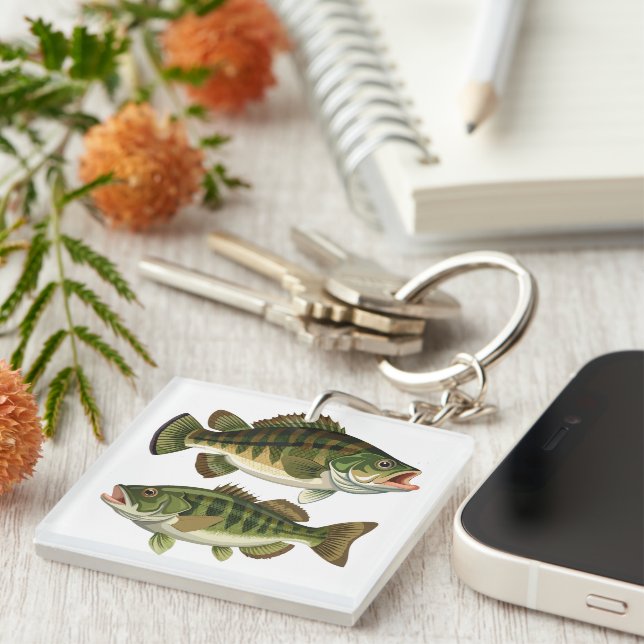 Bassfiske Fiskare och fiskare (Högra Framsidan)