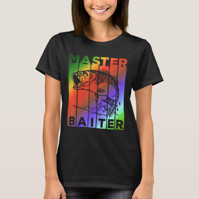 Bassfiske   Master Baiter T Shirt (Framsida)