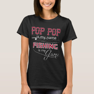 Bassfiske Pop Pop Fiske Mitt Spel T Shirt