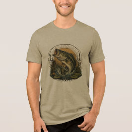 Bassfiske skjorta | Largemouth Bass Fiske T-Shi T Shirt