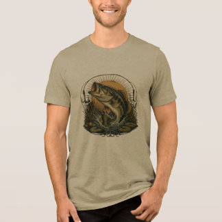 Bassfiske skjorta | Largemouth Bass Fiske T-Shi T Shirt