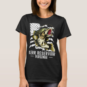 Bassfiske Sportfiske Sportfiskare Kerr Reservoir T Shirt