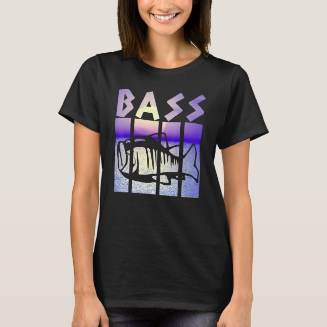 Bassfiske T Shirt (Framsida)
