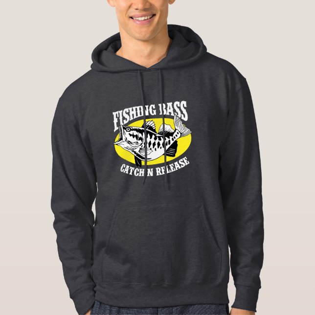 Bassfiskexperter Hoodie (Framsida)
