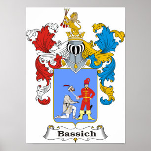 Bassich ungersk tryck för vapensköld familj 10x15"