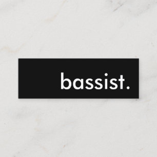 bassist. mini visitkort