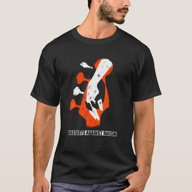 Bassistance against Racism Bass Players Guitar Ele T Shirt (Framsida)