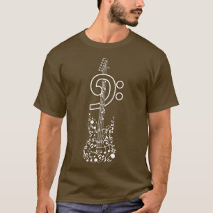 Bassistance Clef Bass Guitar T Shirt