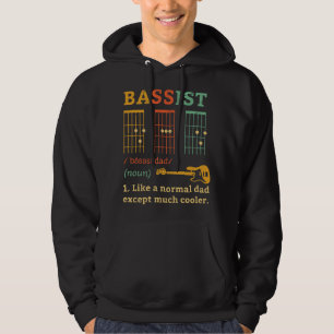 Bassistance Pappa - Guitar Chords - Fars dag Gift  Hoodie