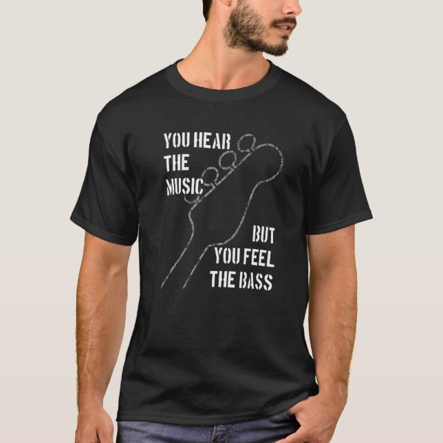 Bassister gillar det djupare basnoter som du känne t shirt (Framsida)