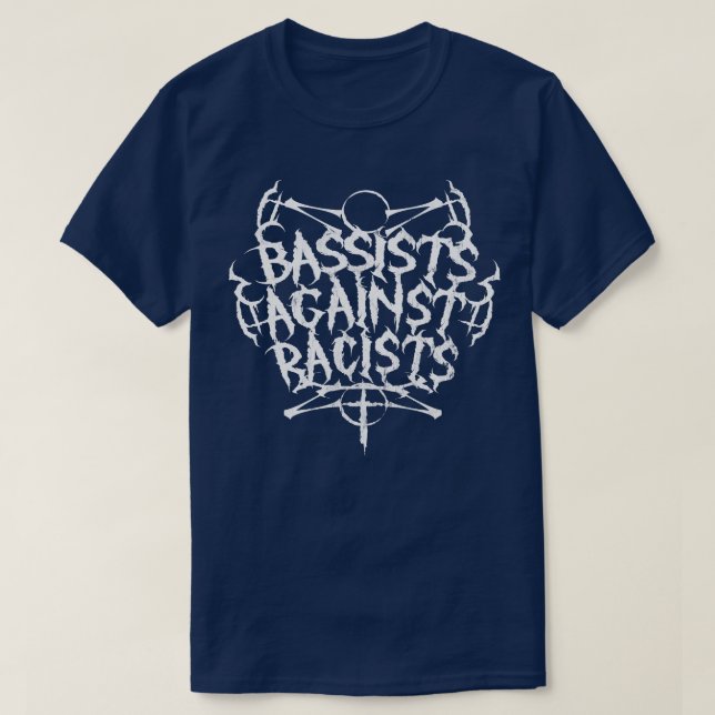 Bassister mot rasister t shirt (Design framsida)