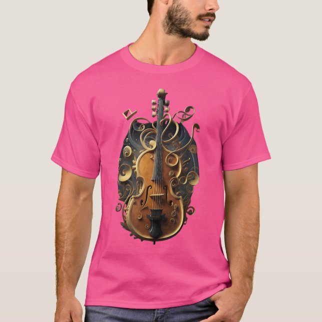 Bassists Bands Orchestra T Shirt (Framsida)