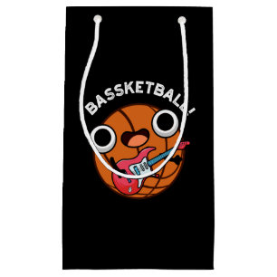 Bassketball Funny Basketball Music Pun Mörk BG