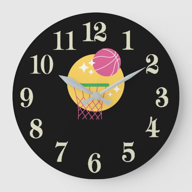 Bassketball Stor Klocka (Framsida)