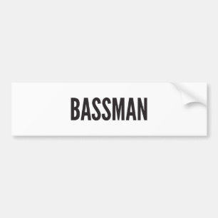 Bassman klistermärke