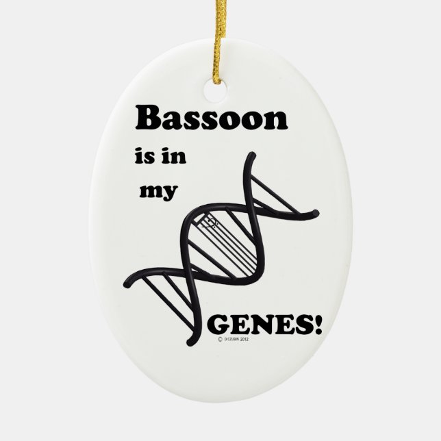 BasSnart i mina Genes Julgransprydnad Keramik (Framsidan)