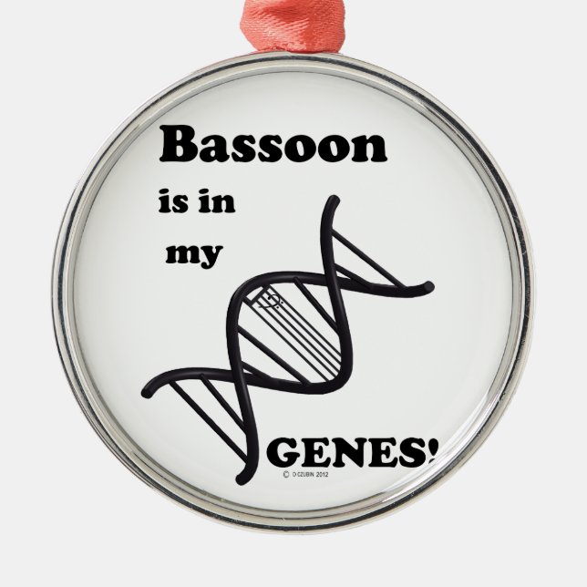 BasSnart i mina Genes Julgransprydnad Metall (Framsidan)