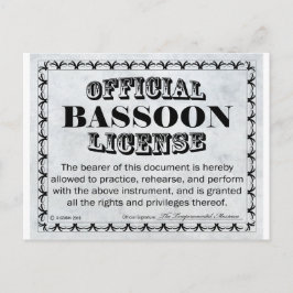 BasSnart-licens Vykort