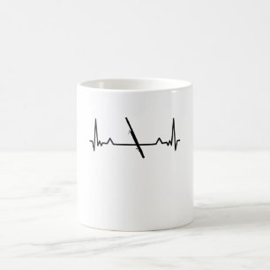 BasSnart Music Heartslag Funny Gifts Kaffemugg
