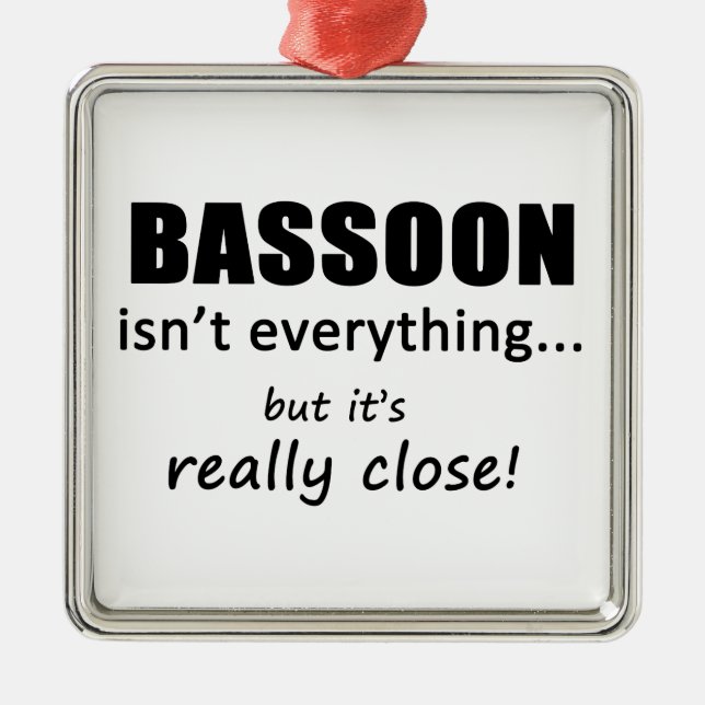 Basson är inte allt julgransprydnad metall (Framsidan)