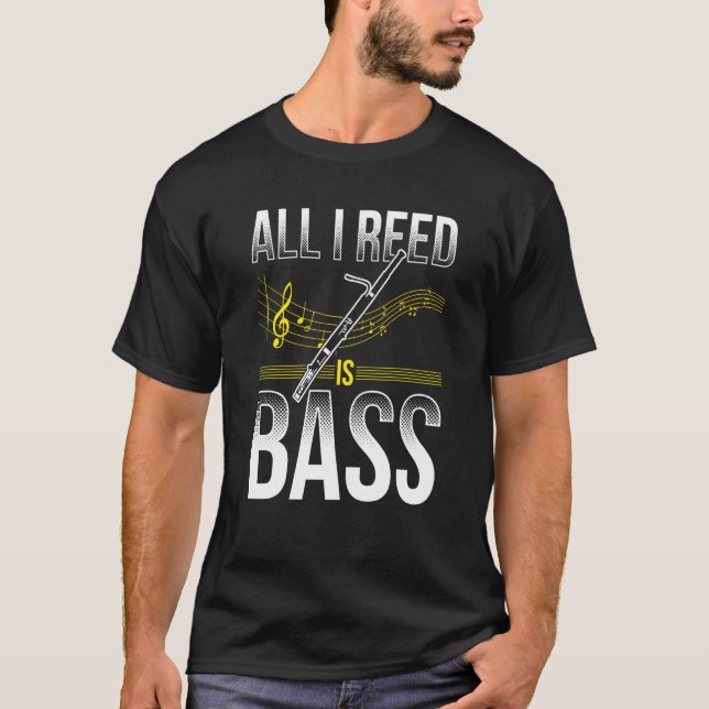 Basson för Basson Player Basson Musician Bassoo T Shirt (Framsida)
