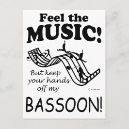 Basson känner musiken vykort