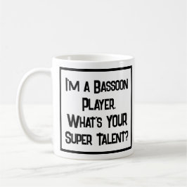 Basson Player Toppen Talent. Kaffe Mugg