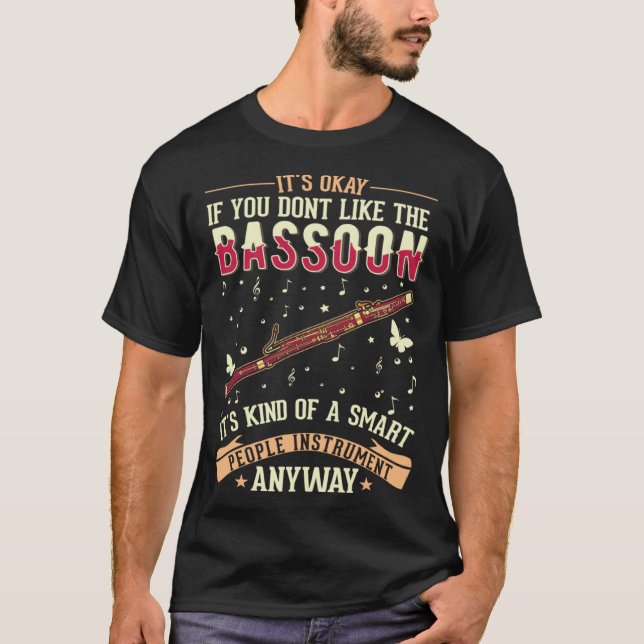 Bassoon Bassoon Player T Shirt (Framsida)