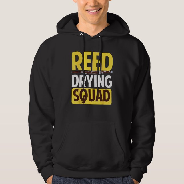 Bassoon Bassoonist Reed Drying Squad Hoodie (Framsida)