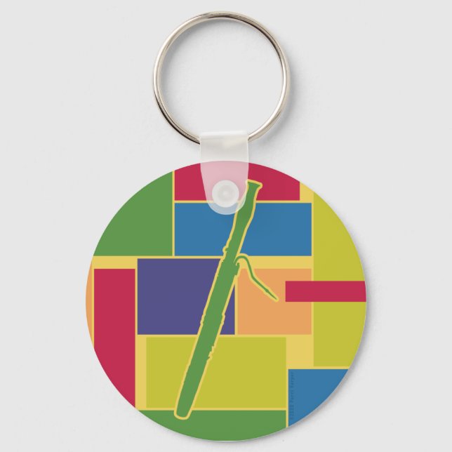 Bassoon Colorblocks Nyckelring (Framsida)