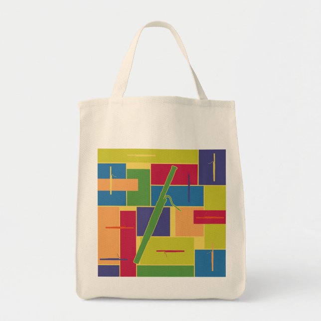 Bassoon Colorblocks-väska Tygkasse (Framsidan)