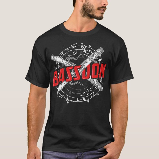 Bassoon Funny for Women Wind Orchestra Men  T Shirt (Framsida)