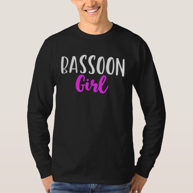Bassoon Girl Player Women  Cute Bassoonist T Shirt (Framsida)