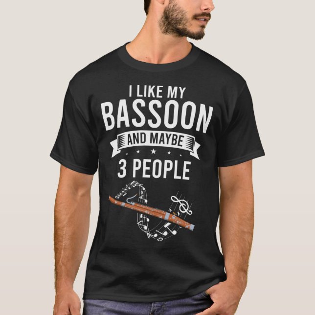 Bassoon Orchesta Quote for Bassoon Player 2 T Shirt (Framsida)