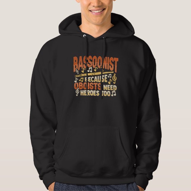 Bassoon Player Instrument for a Bassoonist  1 Hoodie (Framsida)