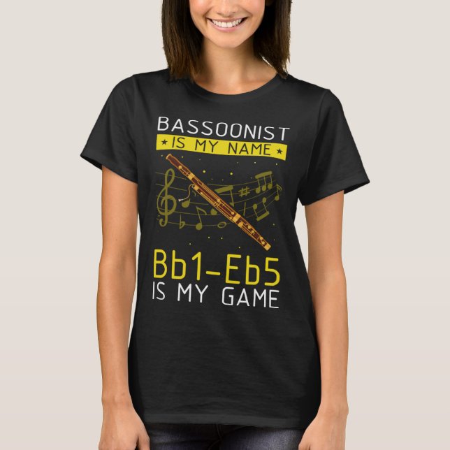 Bassoon Reed for Bassoonist and Bassoon Orchestra  T Shirt (Framsida)