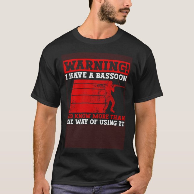 Bassoon Wind Instrument And Woodwind instrument Ba T Shirt (Framsida)