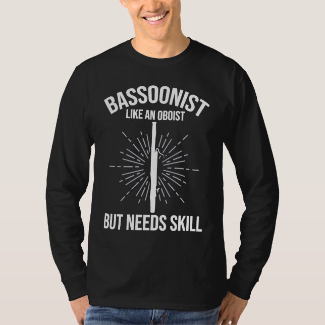 Bassoonist Against Oboist Bassoon T Shirt (Framsida)