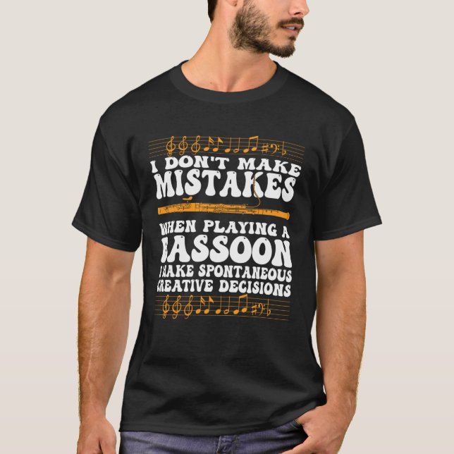 Bassoonist Bassoon Expert  7 T Shirt (Framsida)