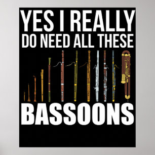 Bassoonist Gift Manar Jazz Music Gifts Women Basso Poster