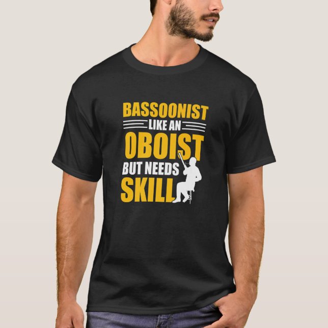 Bassoonist Player T Shirt (Framsida)