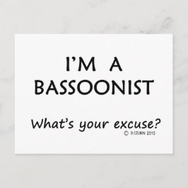 Bassoonist Ursäkta Vykort
