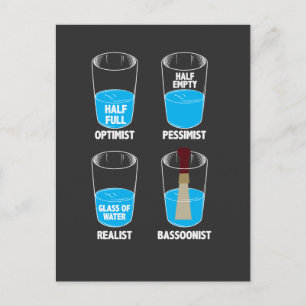 Bassoonist Vatten Orchestra Musician BasSnart Gift Vykort