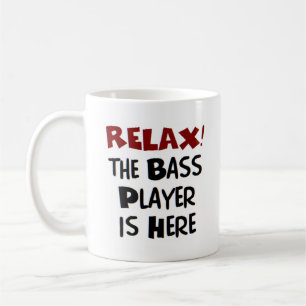 basspelare här kaffemugg