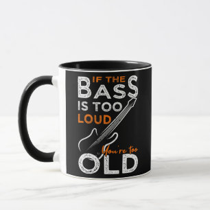 Bassplayer Bass Guitar lustig Baid sa Mugg