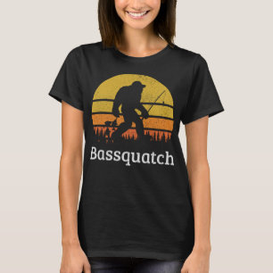 Bassquatch Funny Bass Fishing Sasquatch Bigfoot Cl T Shirt