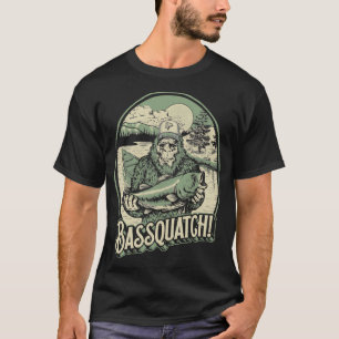 Bassquatch! Ljuny Bigfoot Sasquatch& Bass Fis T Shirt