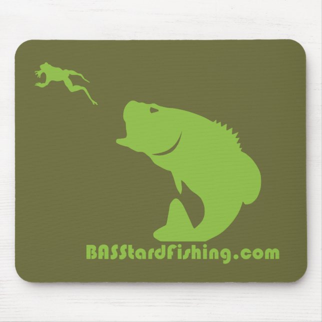 BASStard som fiskar Mousepad Musmatta (Framsidan)