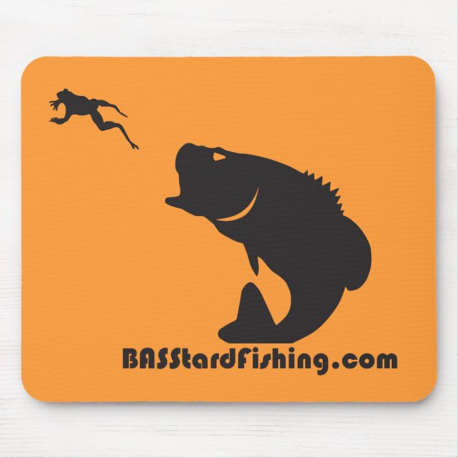BASStard som fiskar Mousepad Musmatta (Framsidan)